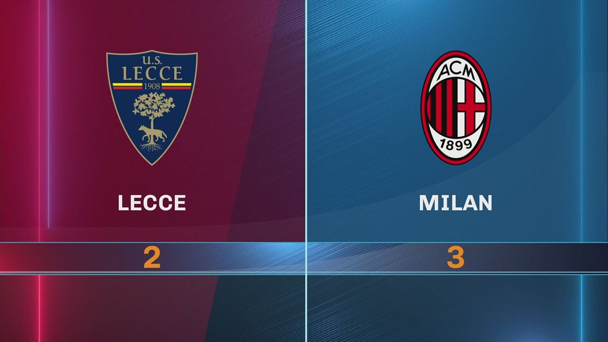 Lecce-Milan 2-3: gli highlights