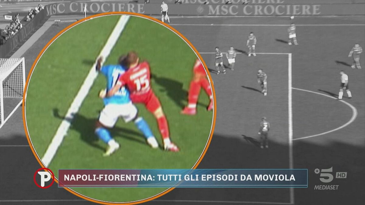 La moviola di Napoli-Fiorentina: manca un rigore su Lukaku