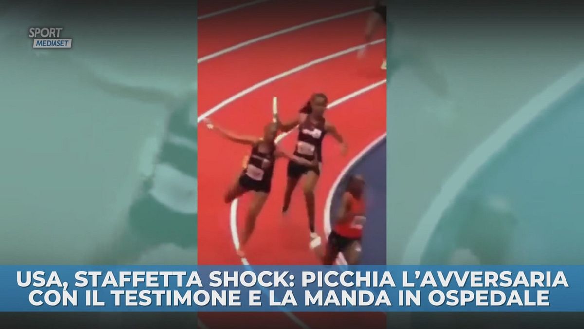 Staffetta shock, picchia l'avversaria con il testimone