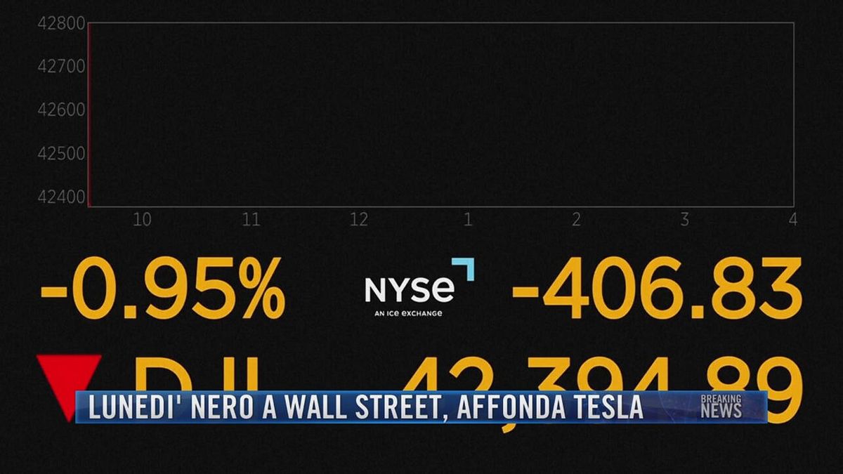 Breaking News delle 21.30 | Lunedì nero a Wall Street, affonda Tesla