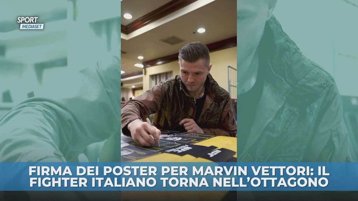 Firma dei poster per Marvin Vettori: il fighter italiano torna nell'ottagono