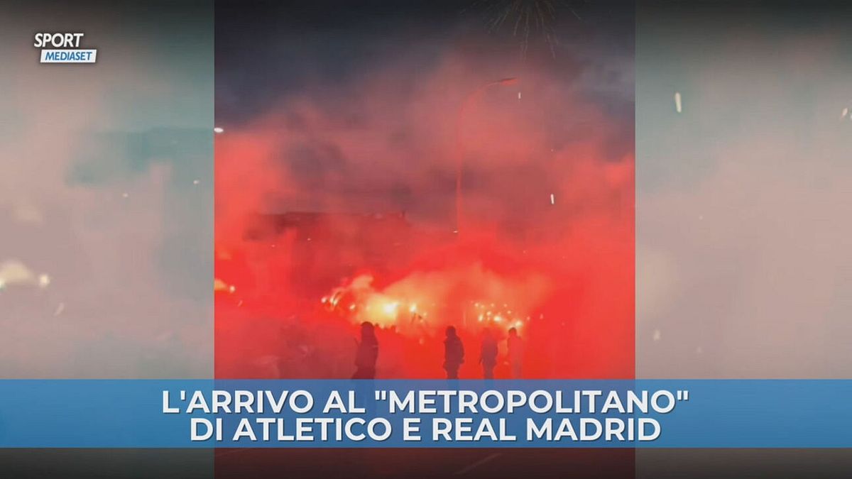 Atmosfera infuocata al "Metropolitano: l'arrivo dell'Atletico e del Real