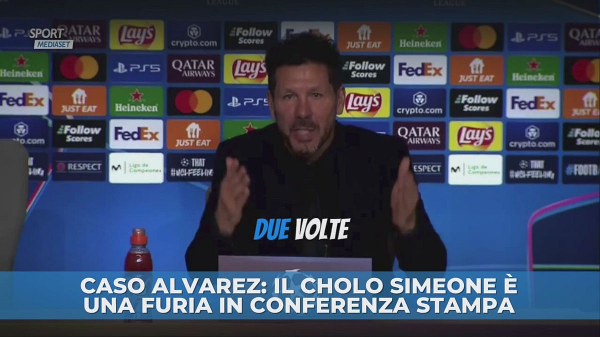 Caso Alvarez: Il Cholo Simeone è una furia in conferenza stampa