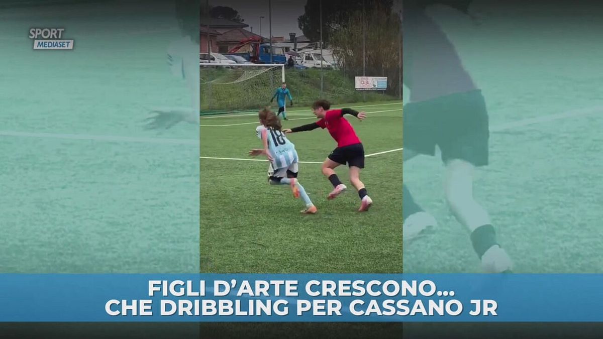 Figli d'arte crescono… che dribbling per Cassano Jr