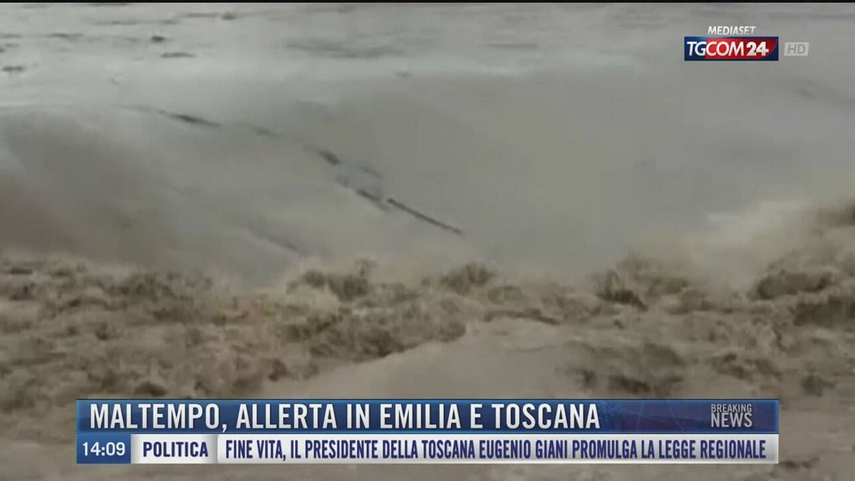 Breaking News delle 14.00 | Maltempo, allerta in Emilia e Toscana