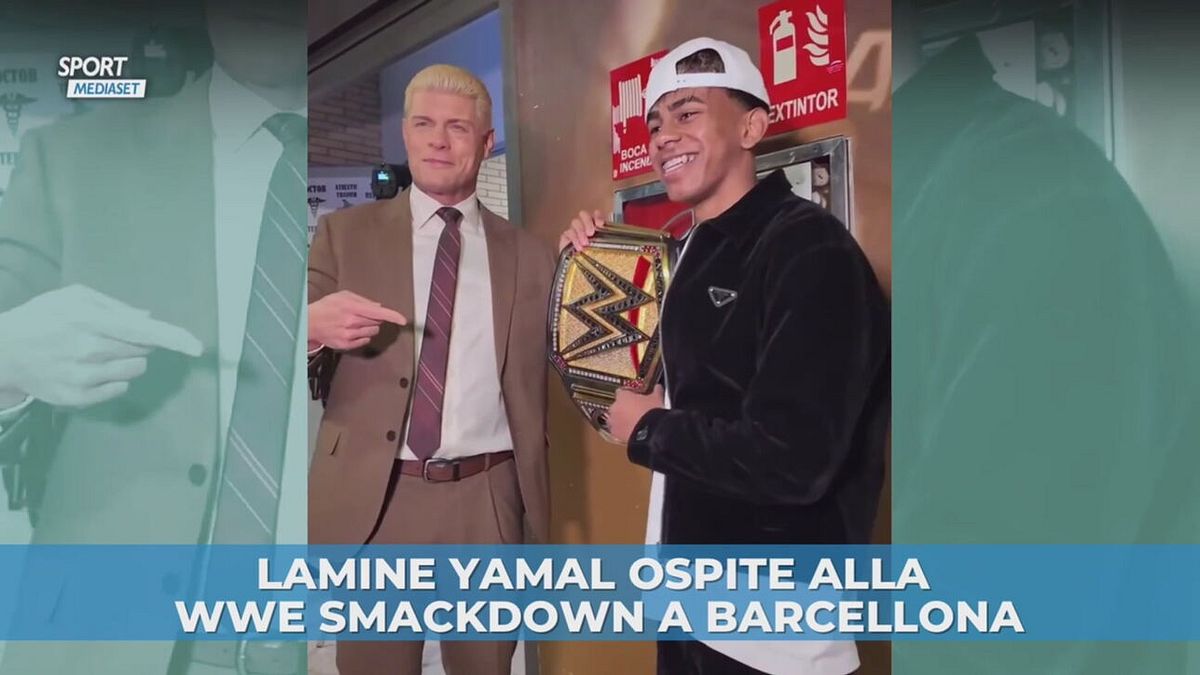 Lamine Yamal ospite all'evento WWE SmackDown a Barcellona