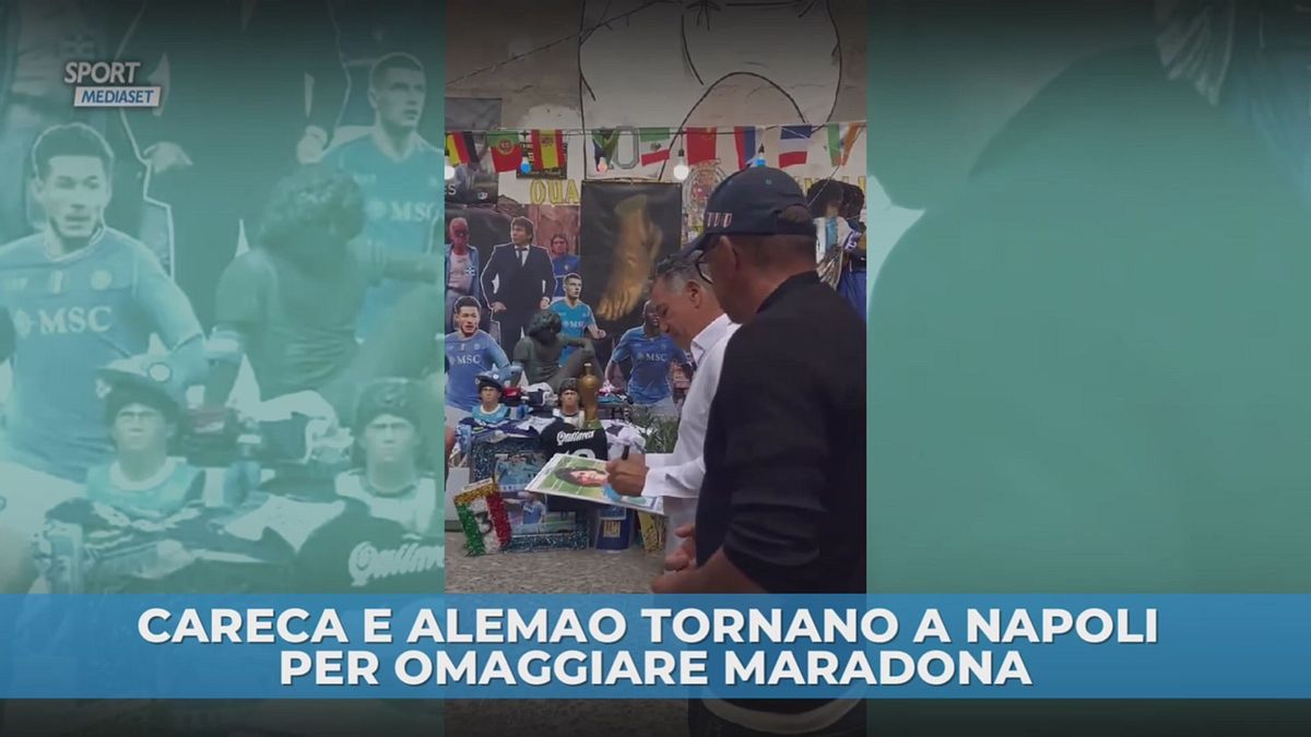 Careca e Alemao tornano a Napoli per omaggiare Maradona