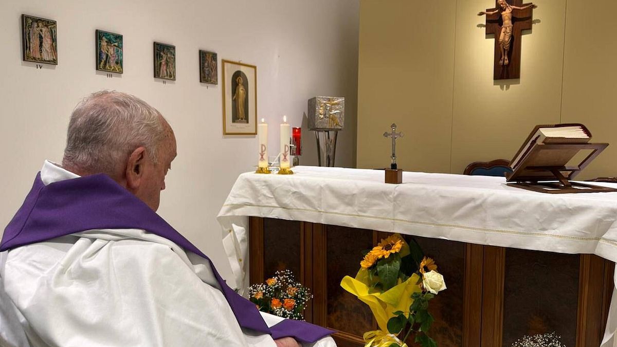 La foto del Papa diffusa dalla Sala Stampa della Santa Sede