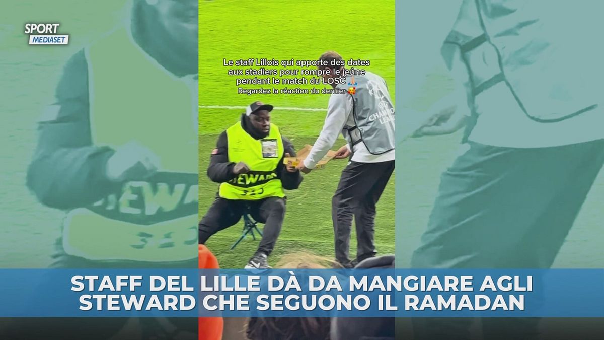 Il bel gesto del Lille per gli steward