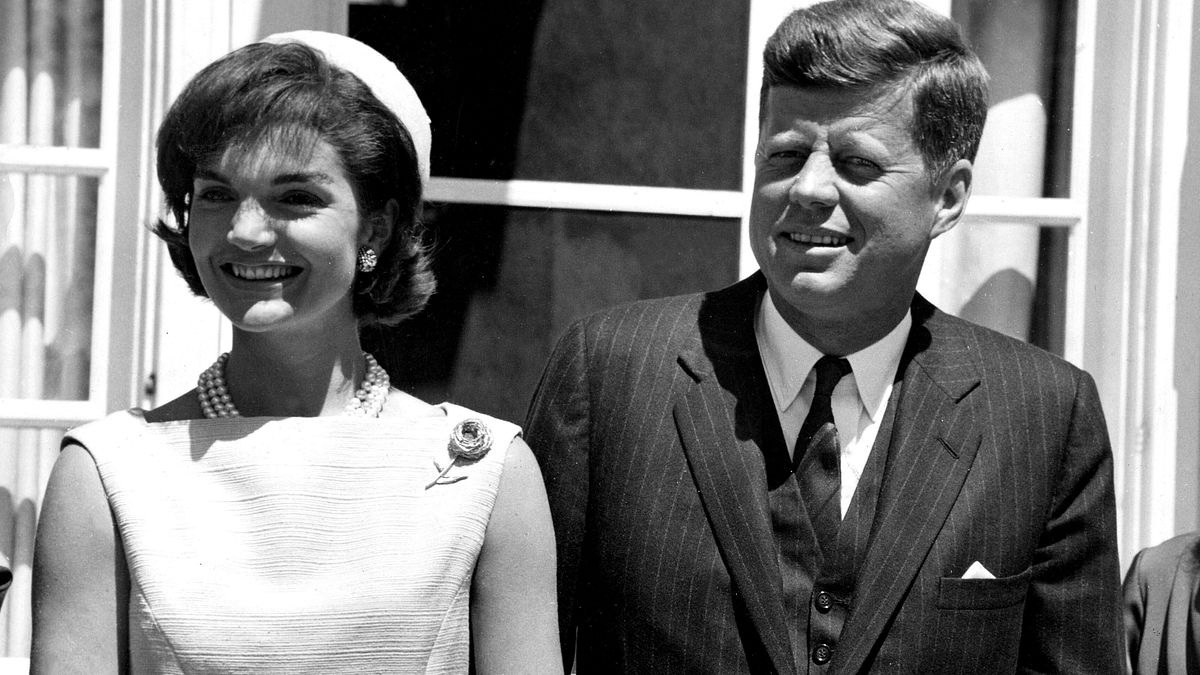 Jacqueline con il marito, il presidente Usa John Fitzgerald Kennedy, negli anni Sessanta