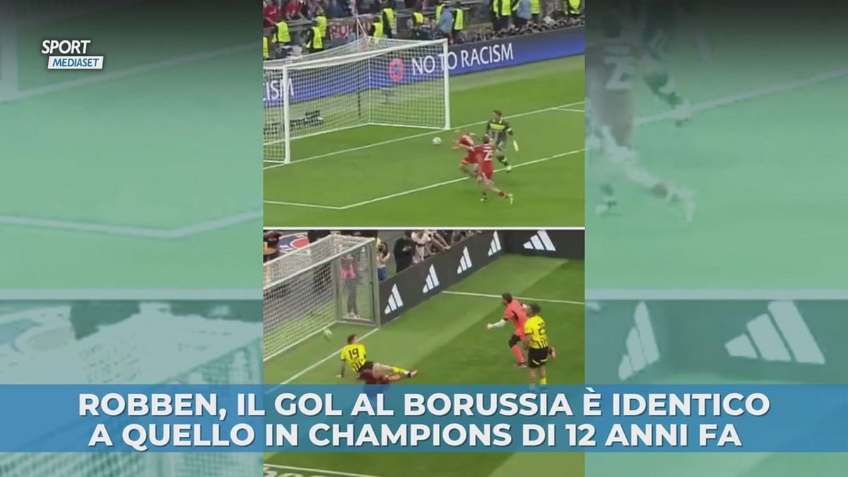 Robben replica il gol in Champions contro il Borussia