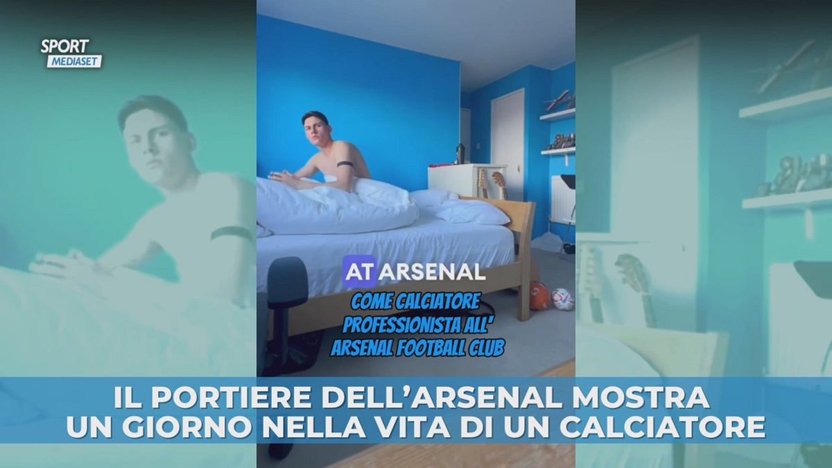 Il portiere dell'Arsenal mostra un giorno nella vita di un calciatore