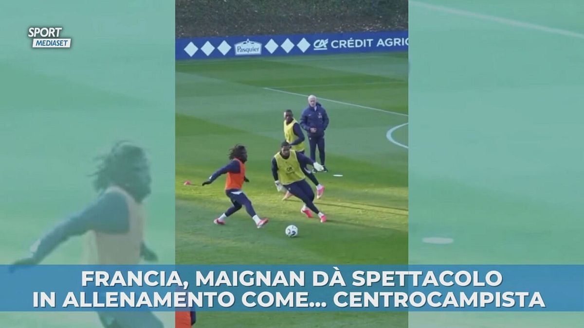 Maignan, prove da… centrocampista