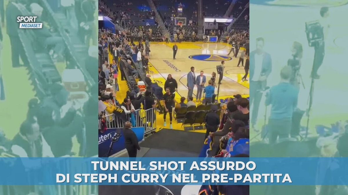 Tunnel shot assurdo di Steph Curry