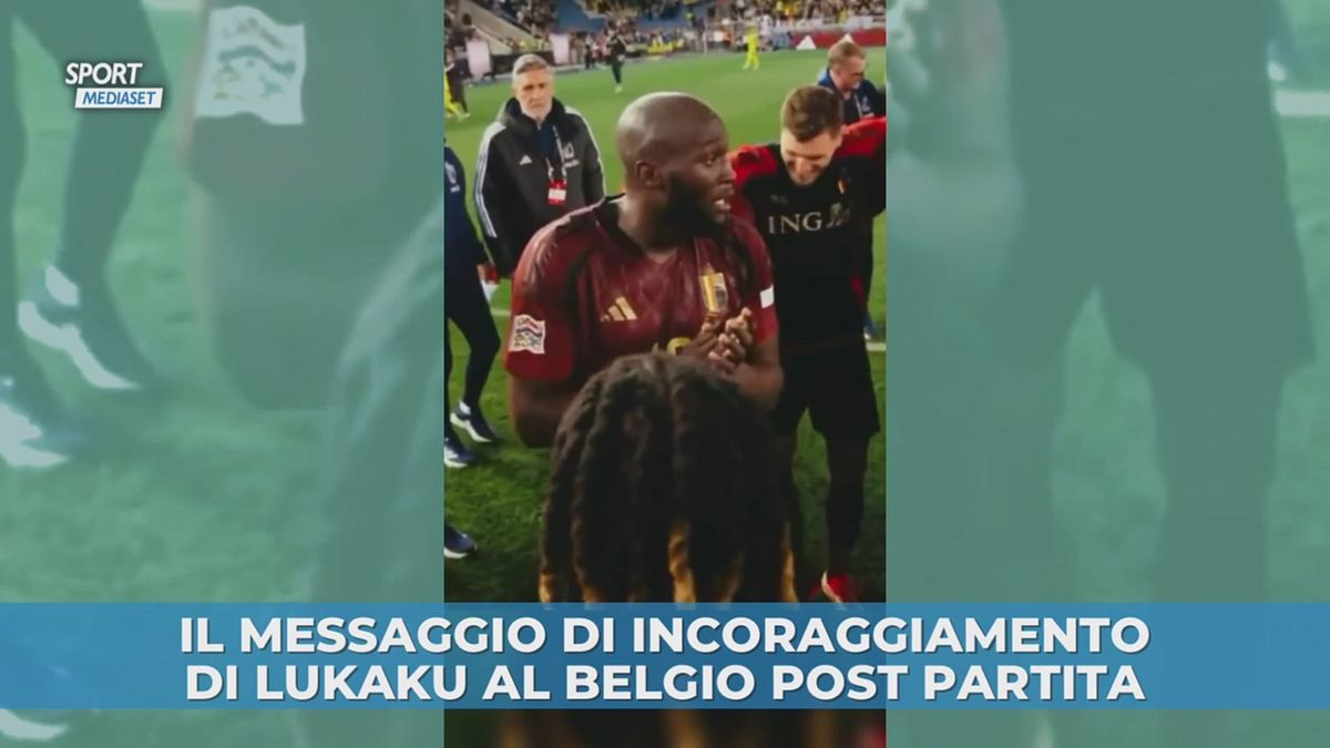 Il messaggio di incoraggiamento di Lukaku al Belgio