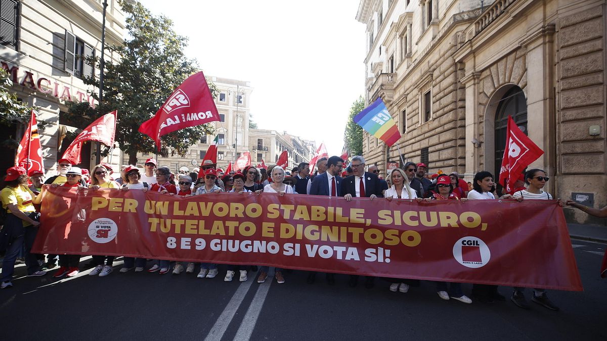 Il corteo di Roma