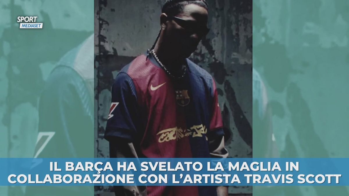 Il Barça svela la maglia in collaborazione con l'artista Travis Scott