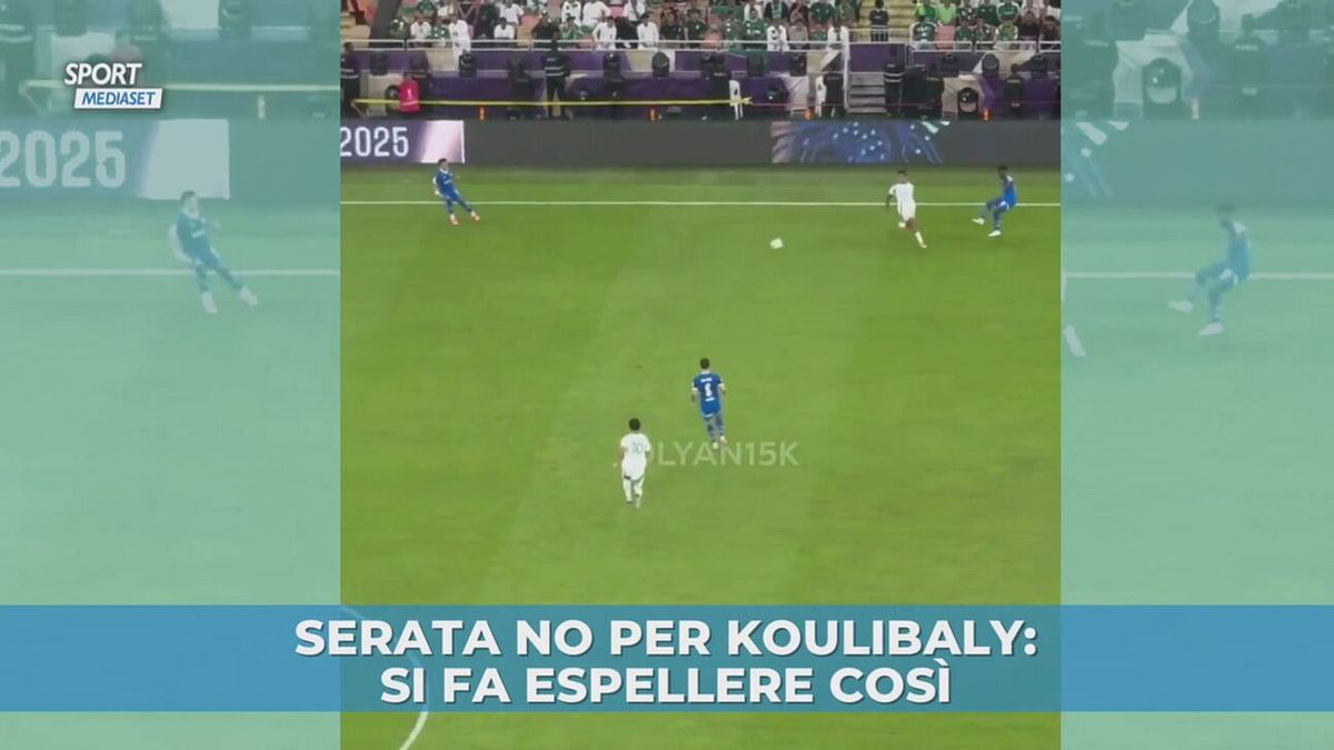 Serata no per Koulibaly: si fa espellere così