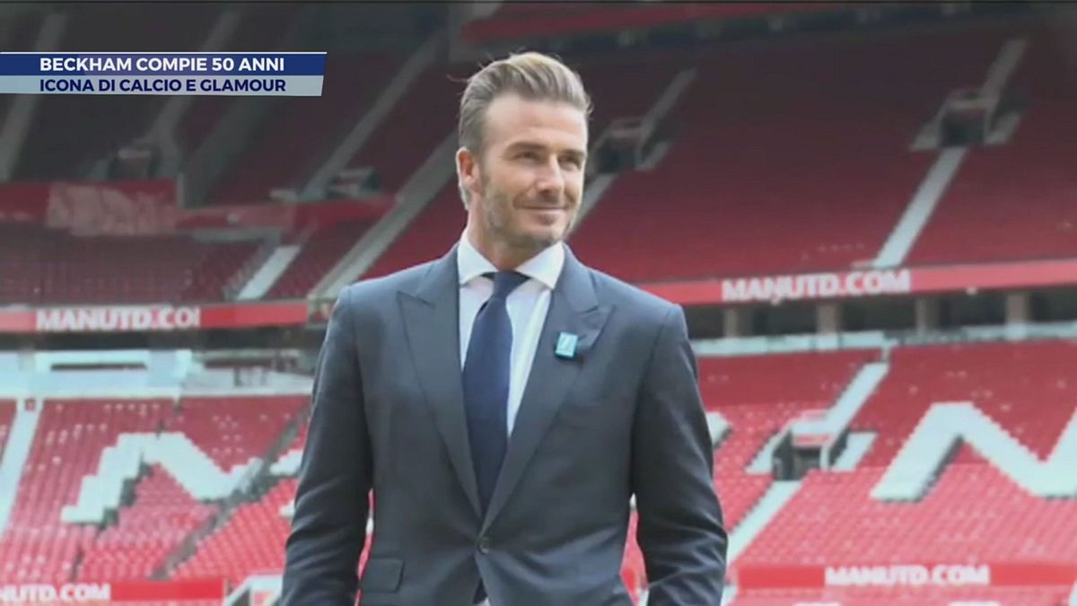 Beckham compie 50 anni
