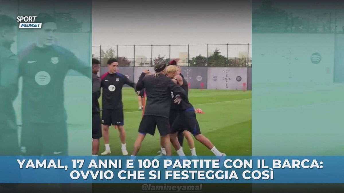 100 volte Barca, che festa per Yamal