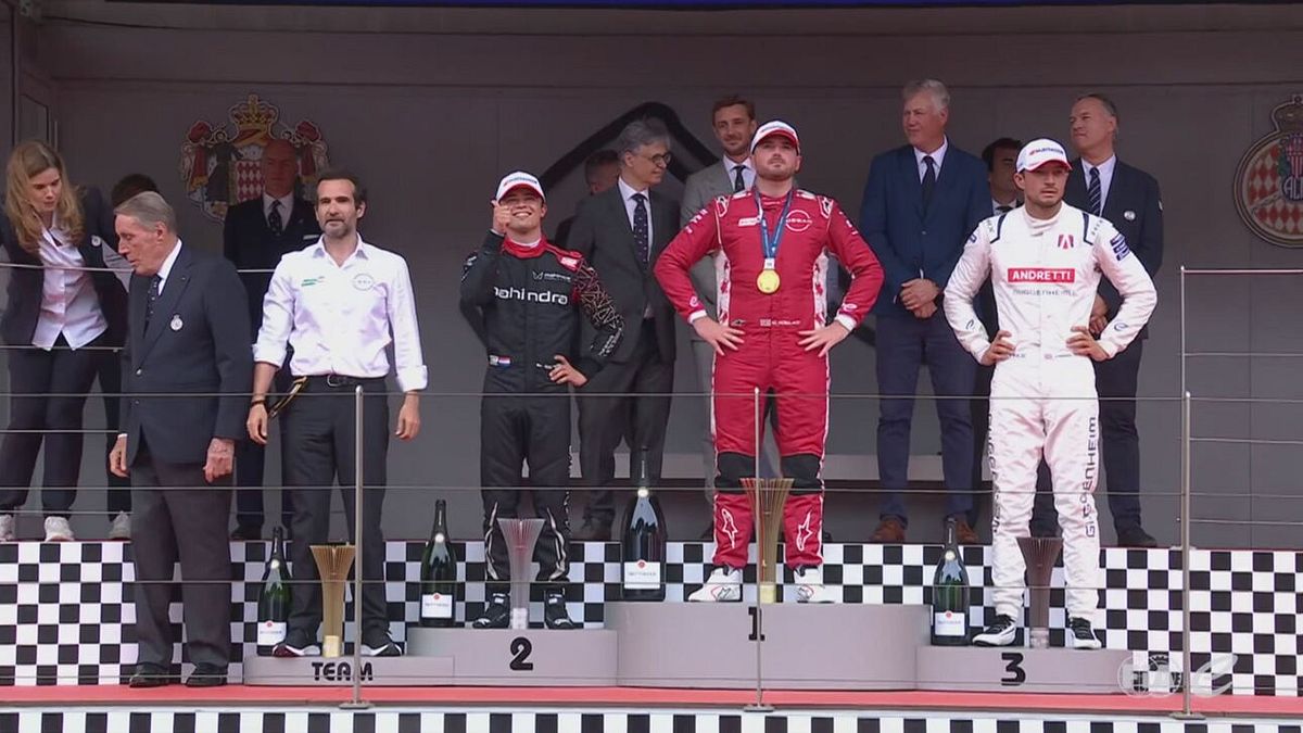 Il podio di Gara 1 a Monaco