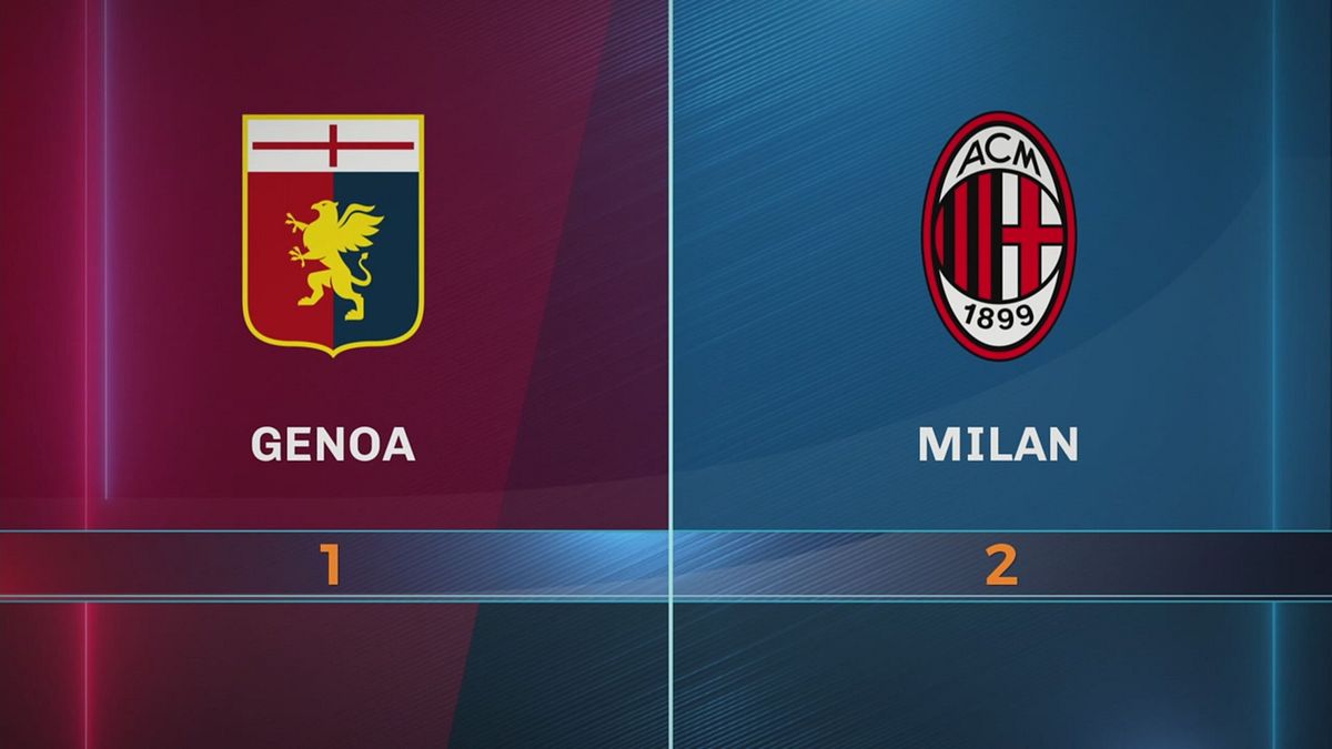 Genoa-Milan 1-2: gli highlights