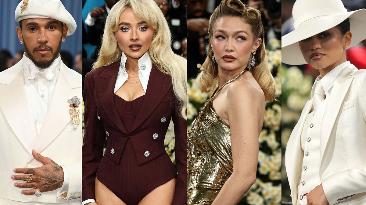 Met Gala 2025: Lewis Hamilton, uno dei co-chair di questa edizione, Sabrina Carpenter, Gigi Hadid e Zendaya