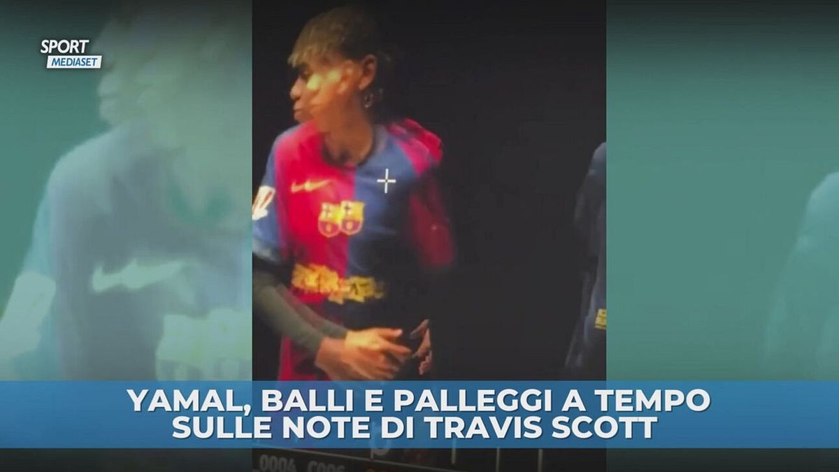 Yamal, palleggi a tempo di musica