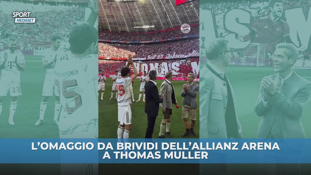 Muller saluta il Bayern: omaggio da brividi