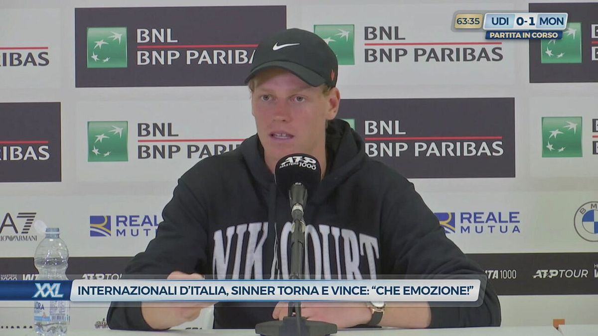 Internazionali d'Italia, Sinner torna e vince: "Che emozione!"