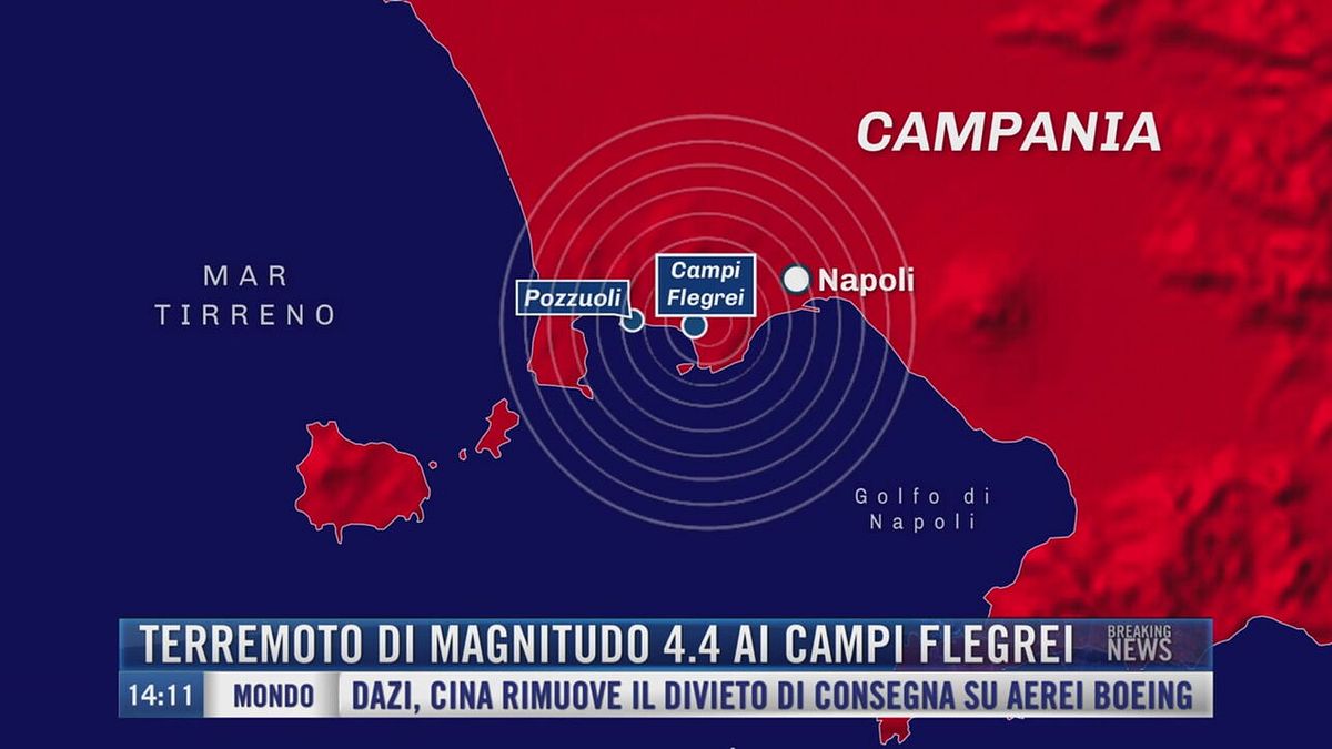 Breaking News delle 14.00 |Terremoto di magnitudo 4.4 ai Campi Flegrei