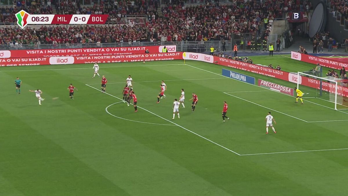7' | Ferguson tenta la rete dalla distanza