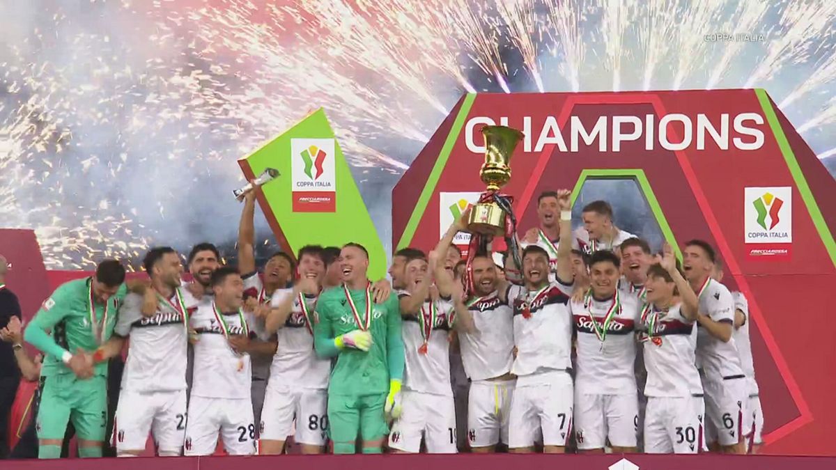 Il Bologna torna a vincere la Coppa Italia dopo 51 anni