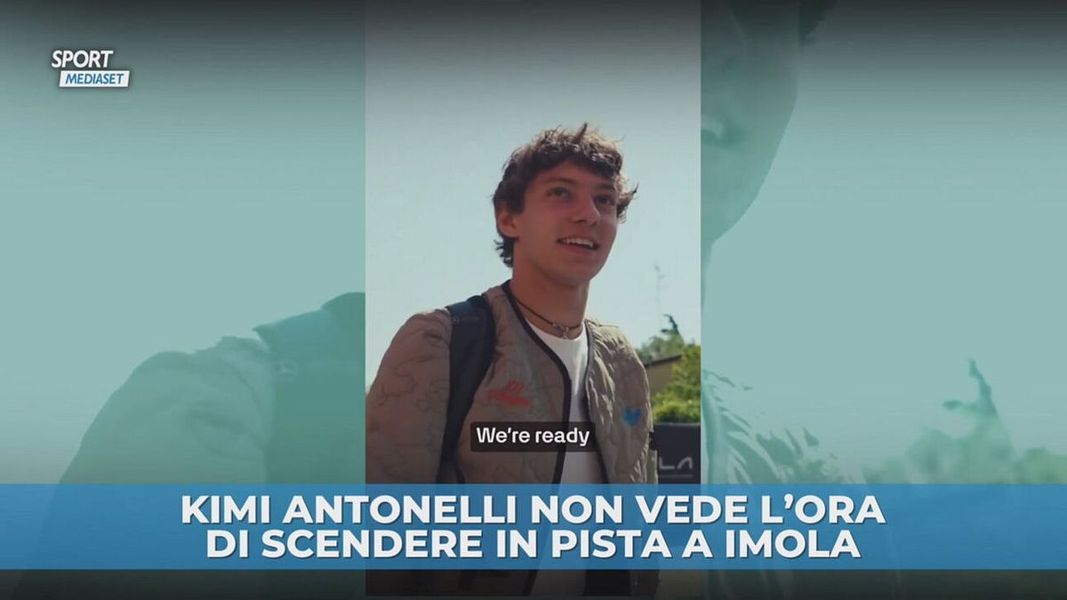 Kimi Antonelli non vede l'ora di scendere in pista a Imola