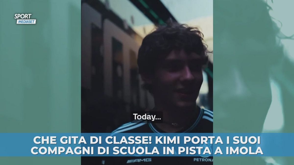 Che gita di classe! Kimi porta i suoi compagni di scuola in pista a Imola