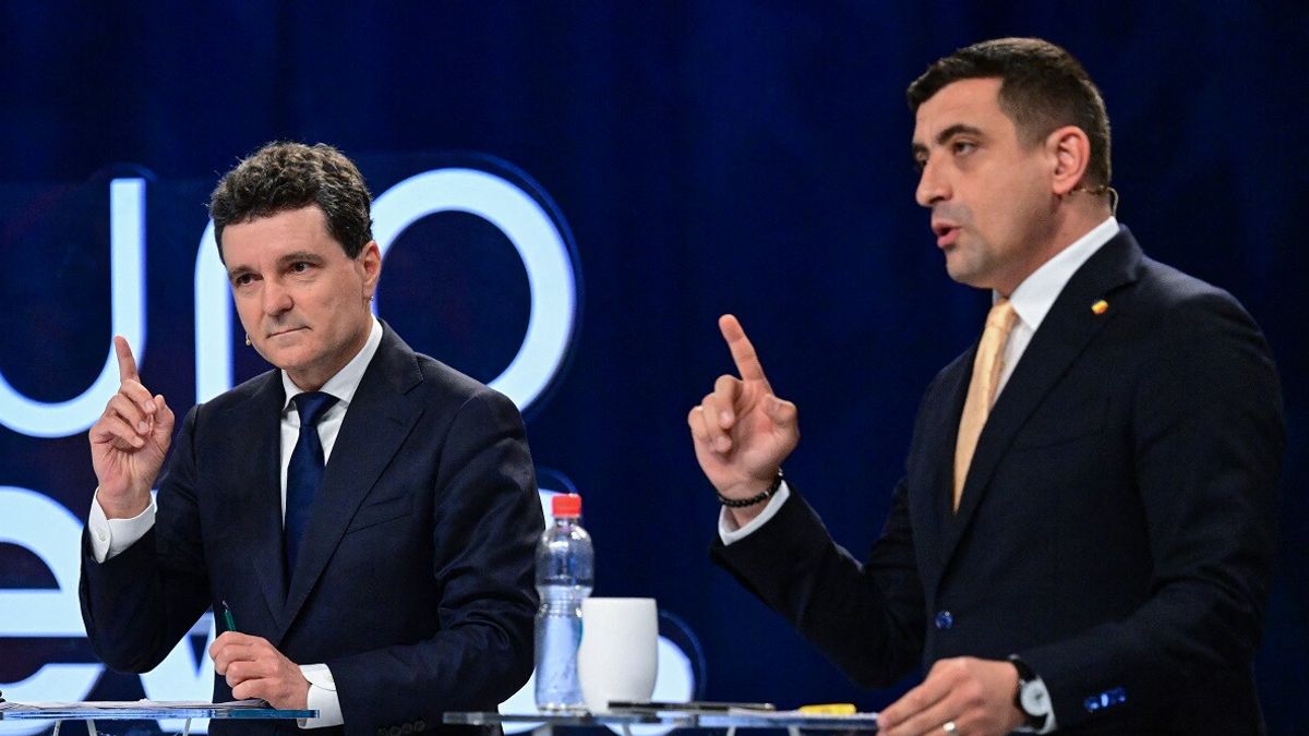 Nicusor Dan (a sinistra) e George Simion