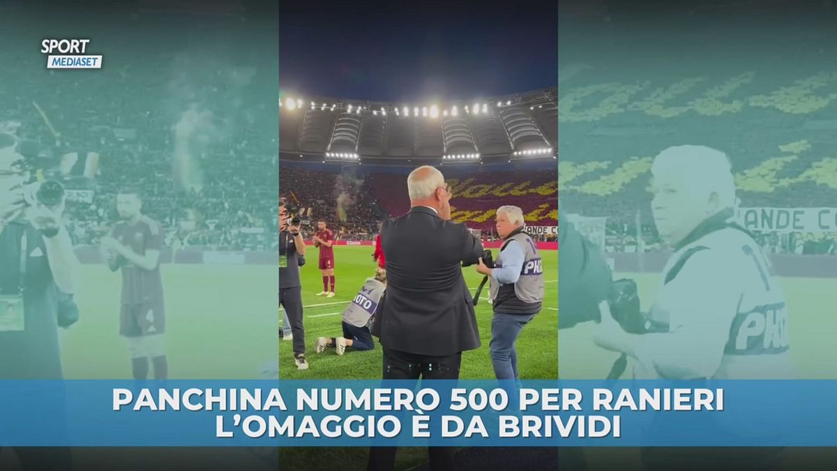 Panchina numero 500 per Ranieri. L'omaggio è da brividi