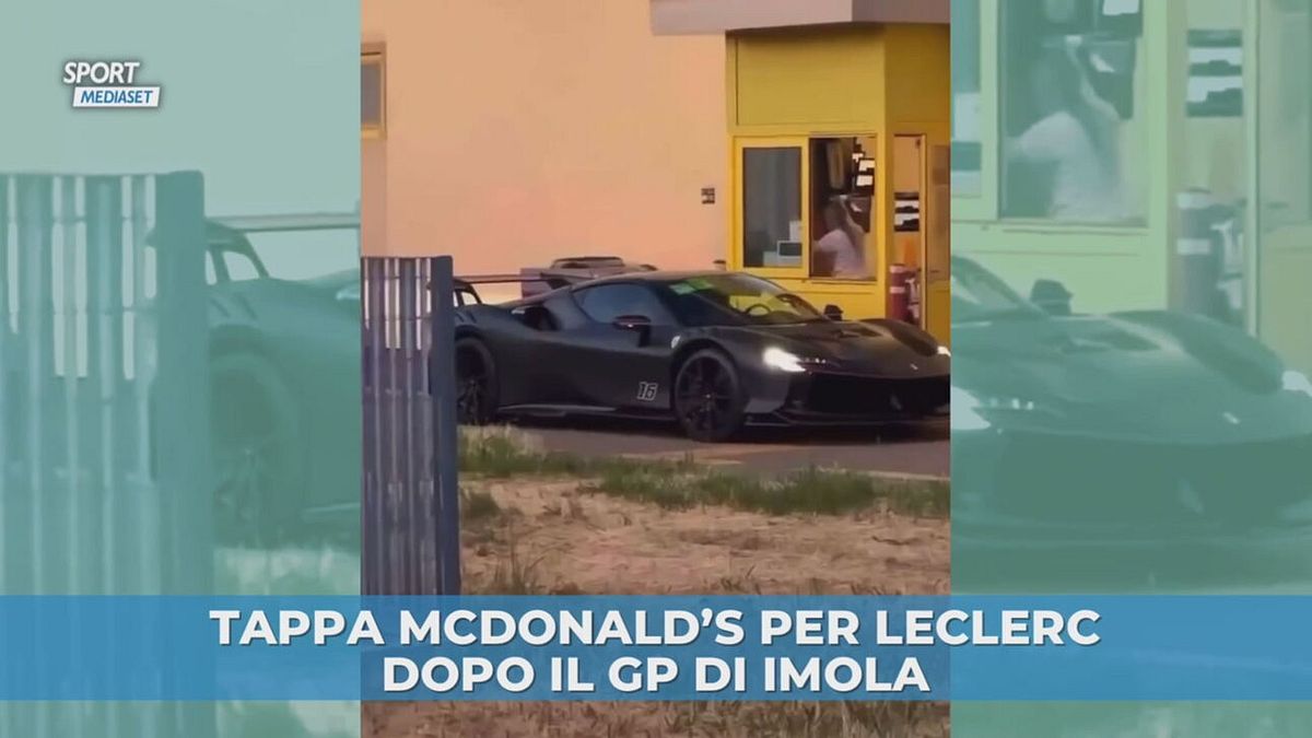Tappa McDonald's per Leclerc dopo il GP di Imola
