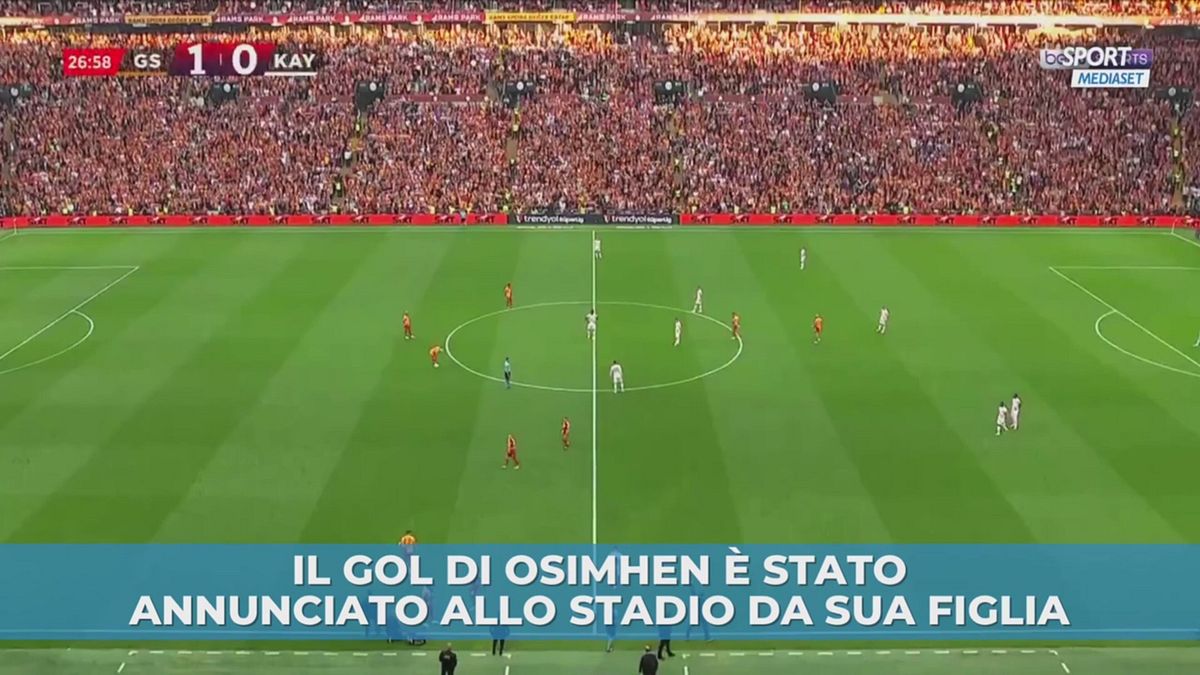 Gol di Osimhen annunciato allo stadio dalla figlia