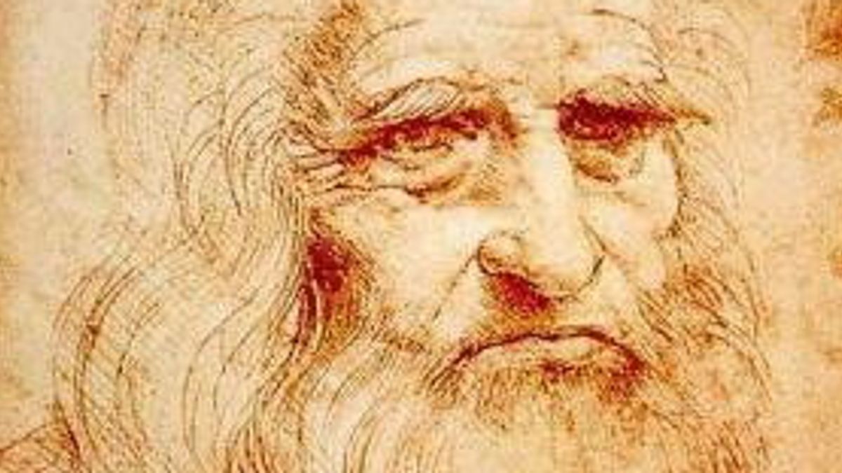 Leonardo Da Vinci, autoritratto risalente al 1515. Si può vedere alla Biblioteca reale di Torino.