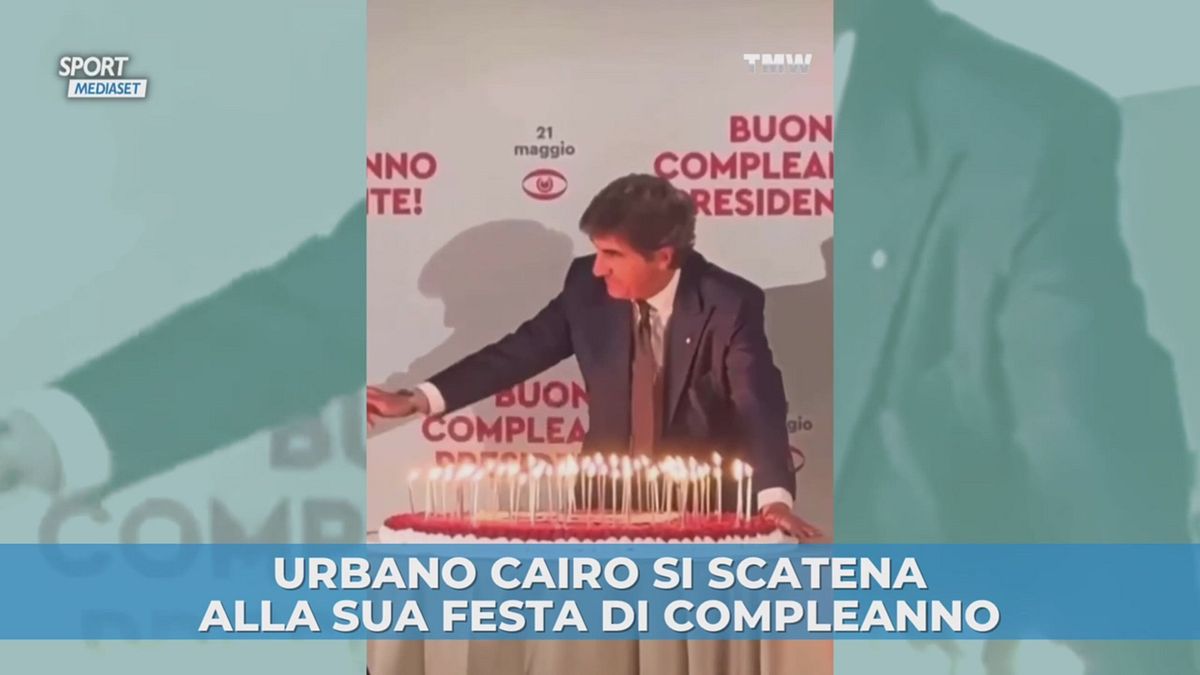 Cairo scatenato alla sua festa di compleanno
