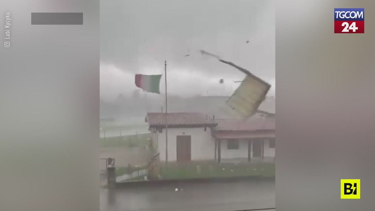 Tetti divelti e alberi sradicati, il maltempo mette a dura prova il Trevigiano