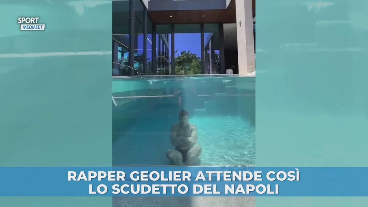 Rapper Geolier attende lo scudetto del Napoli così