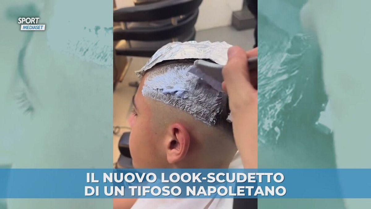 Nuovo look per un tifoso del Napoli