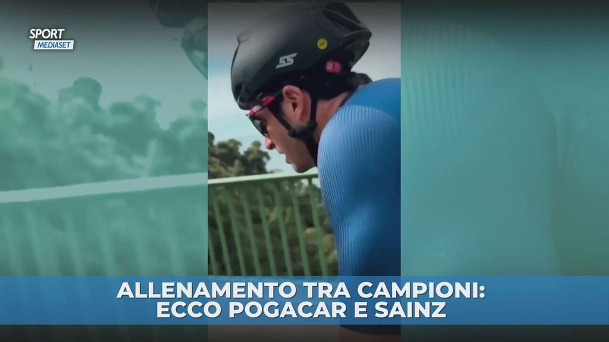Allenamento tra campioni: Pogacar e Sainz