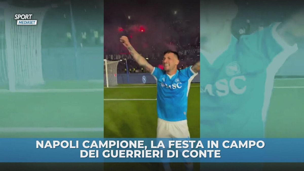Napoli campione, la festa parte dal campo