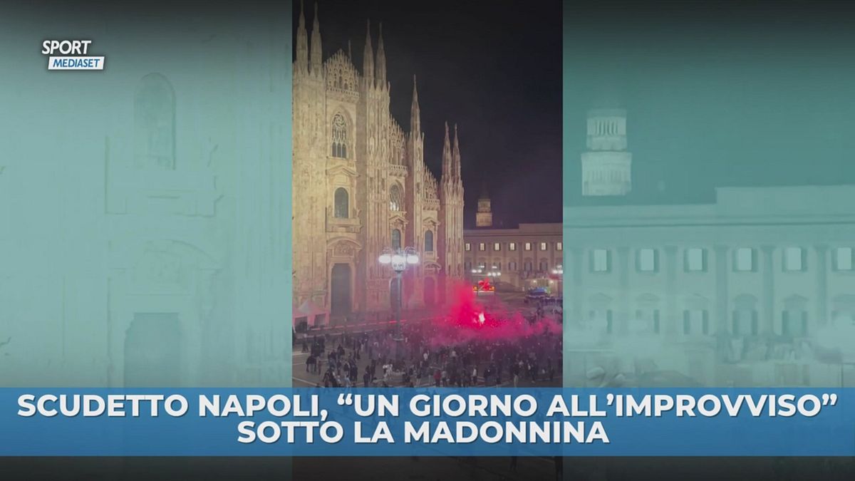 Scudetto Napoli, festa a Milano