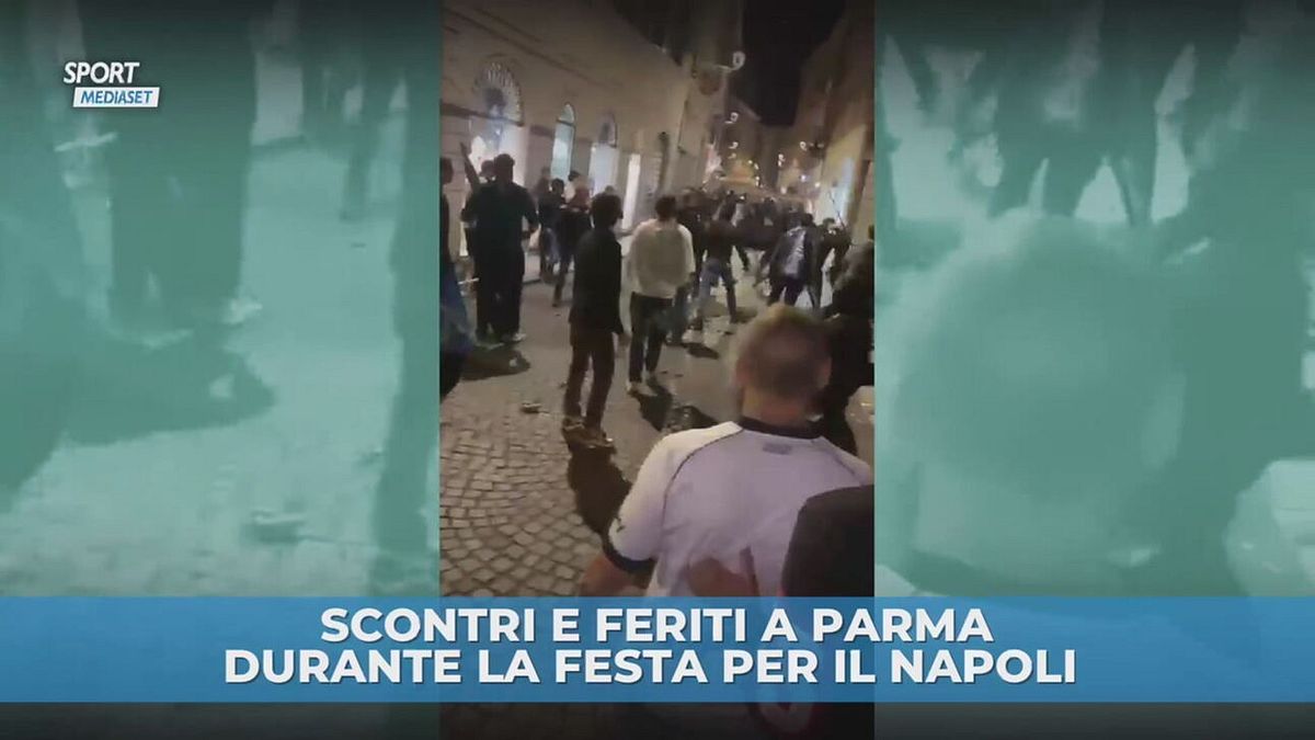 Scontri e feriti a Parma durante la festa per il Napoli