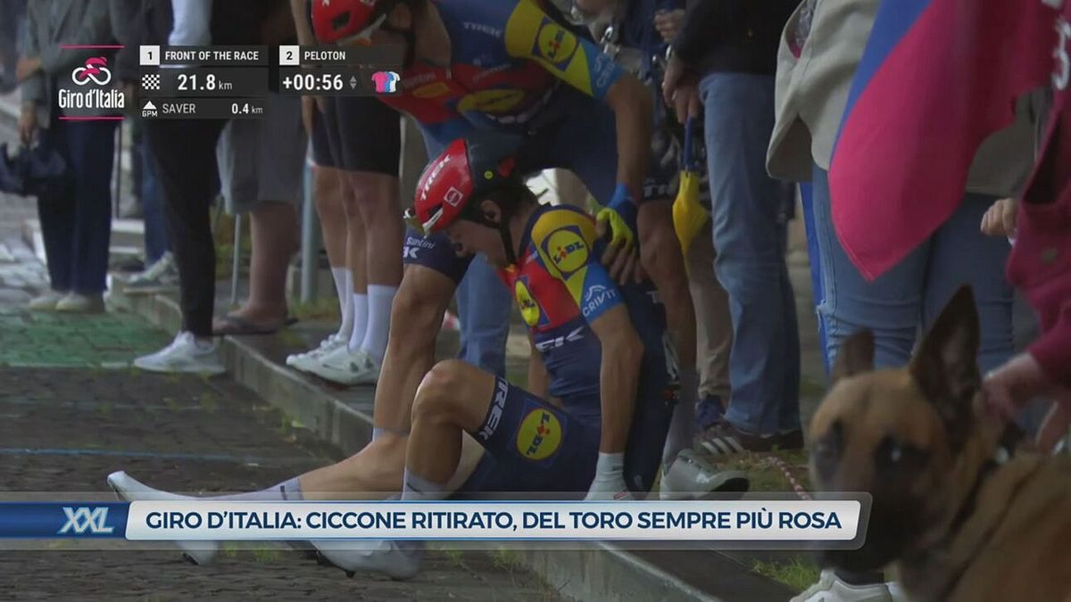 Giro d'Italia: Ciccone ritirato, Del Toro sempre più rosa