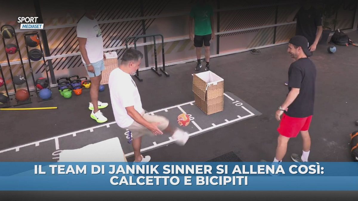 Il team Sinner si allena così